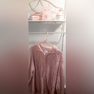 Blair Chunky pink chenille sweater